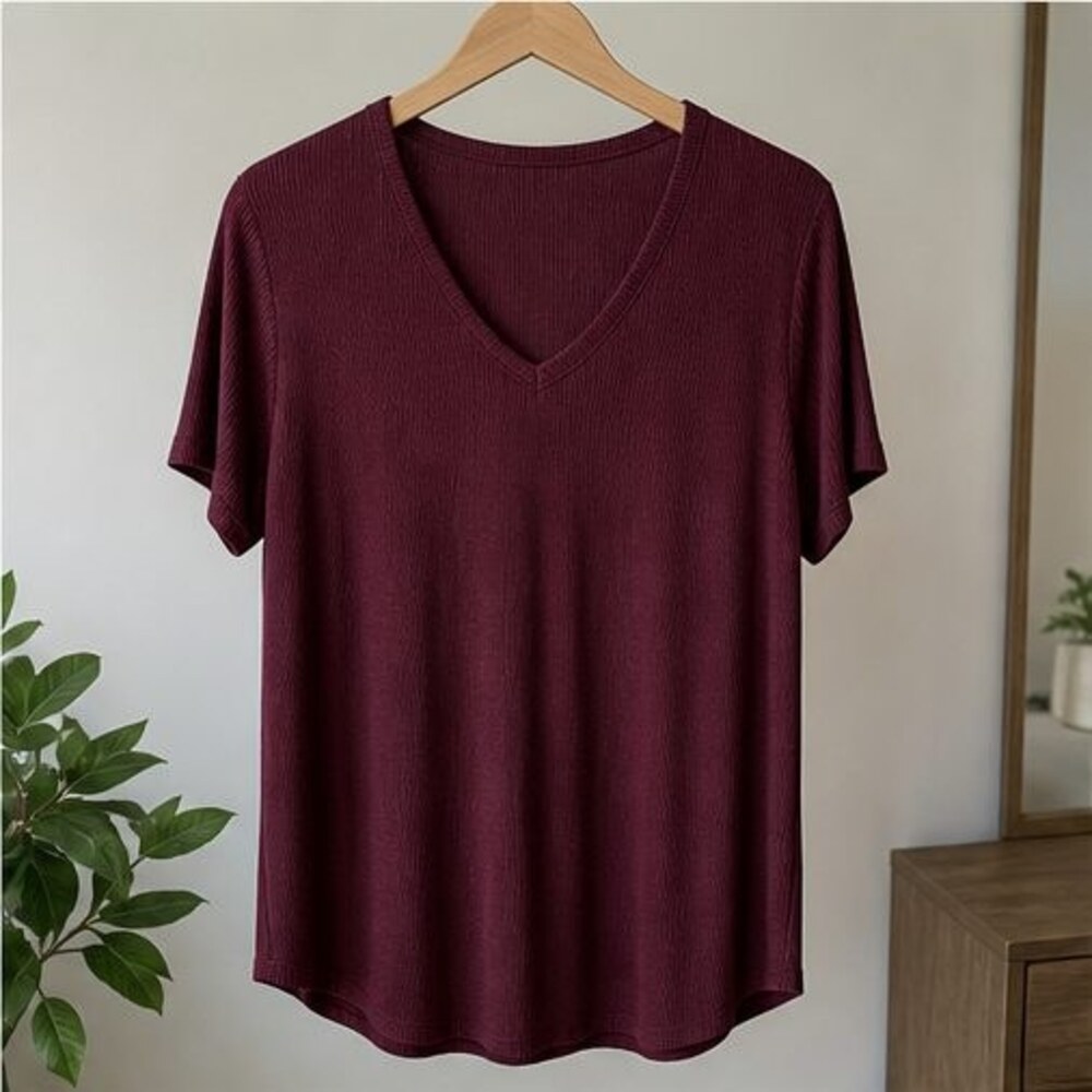 Burgundy Tunic Blouse